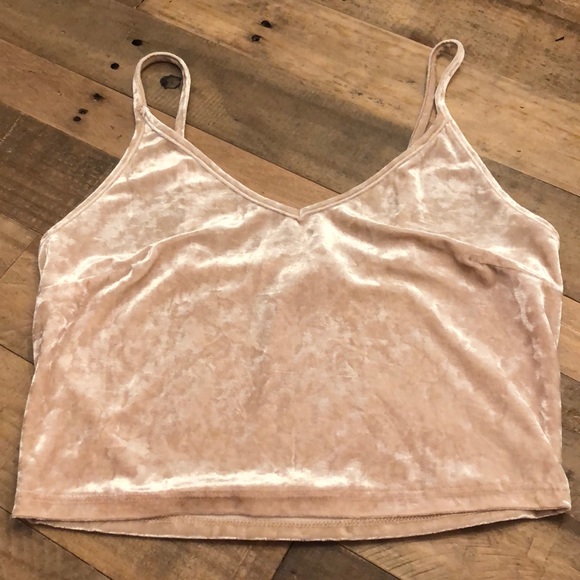 None Tops - free with purchase🌴velvet top crop top